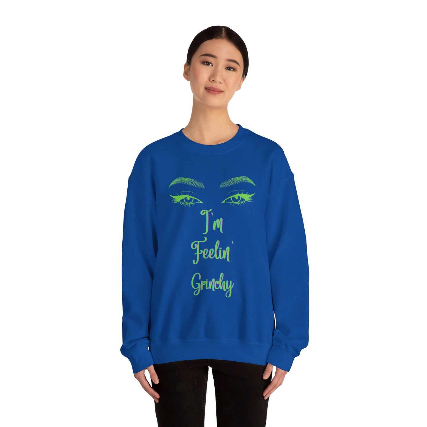 Feelin Grinchy Unisex Heavy Blend™ Crewneck Sweatshirt