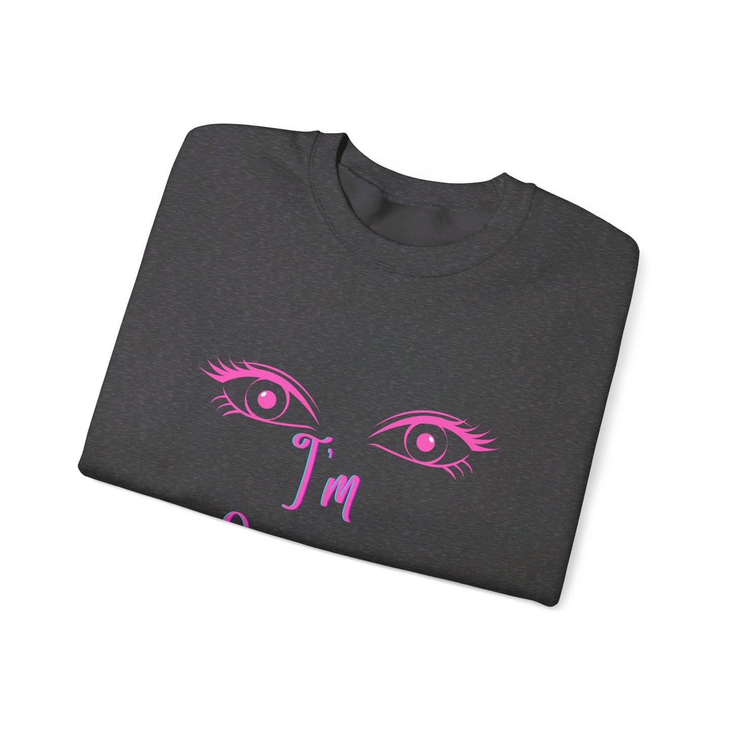 Seeing in HD Espresso Unisex Heavy Blend™ Crewneck Sweatshirt