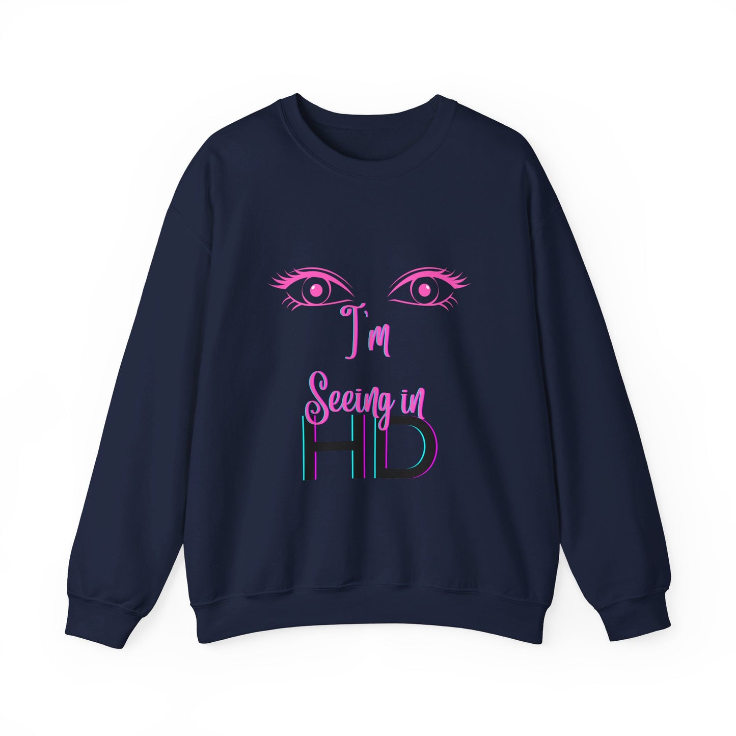 Seeing in HD Espresso Unisex Heavy Blend™ Crewneck Sweatshirt
