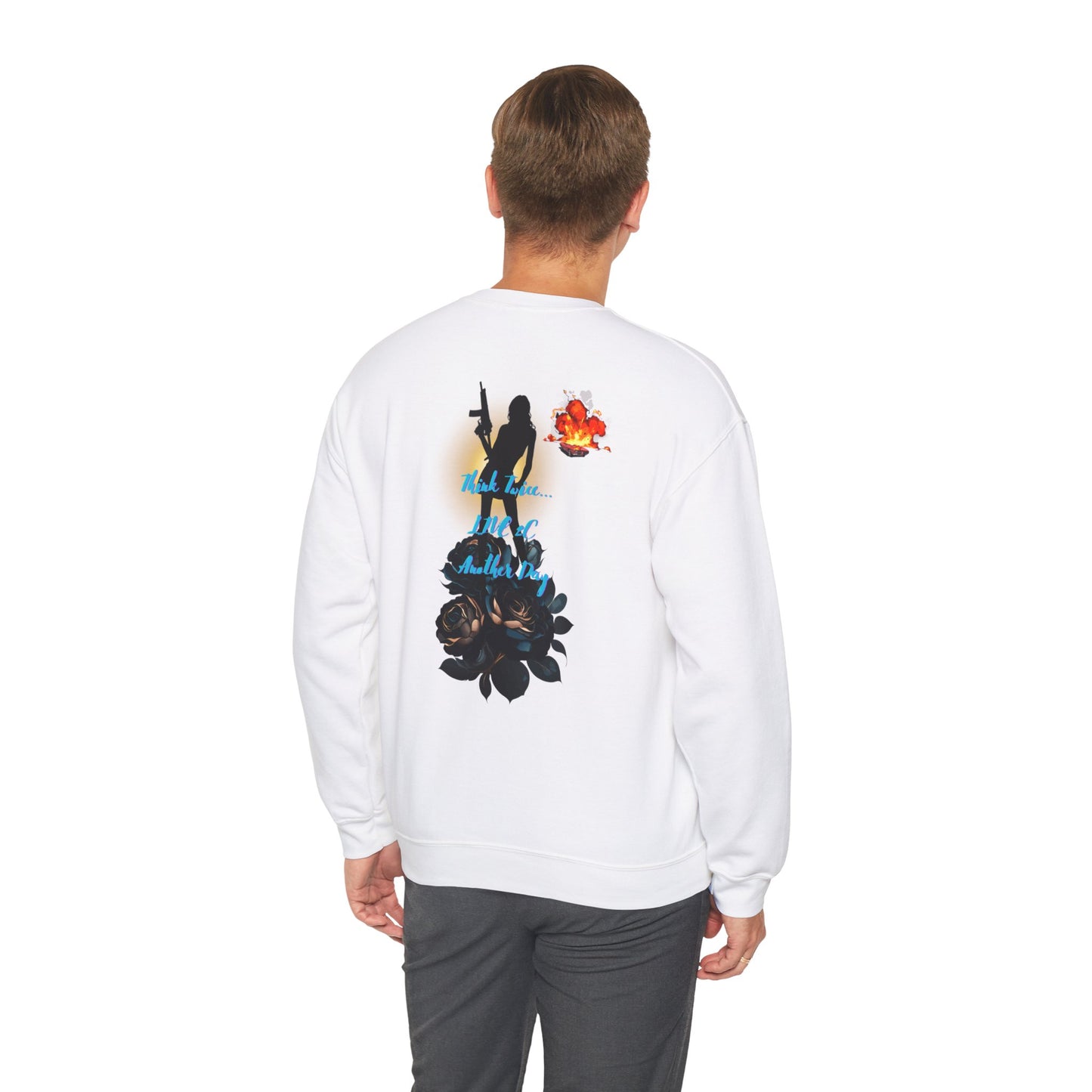 Pistol Whipped 2 Unisex Heavy Blend Crewneck Sweatshirt, Trendy Streetwear Fashion, Street Style, Graphic Sweatshirt, Streetwear Fashion