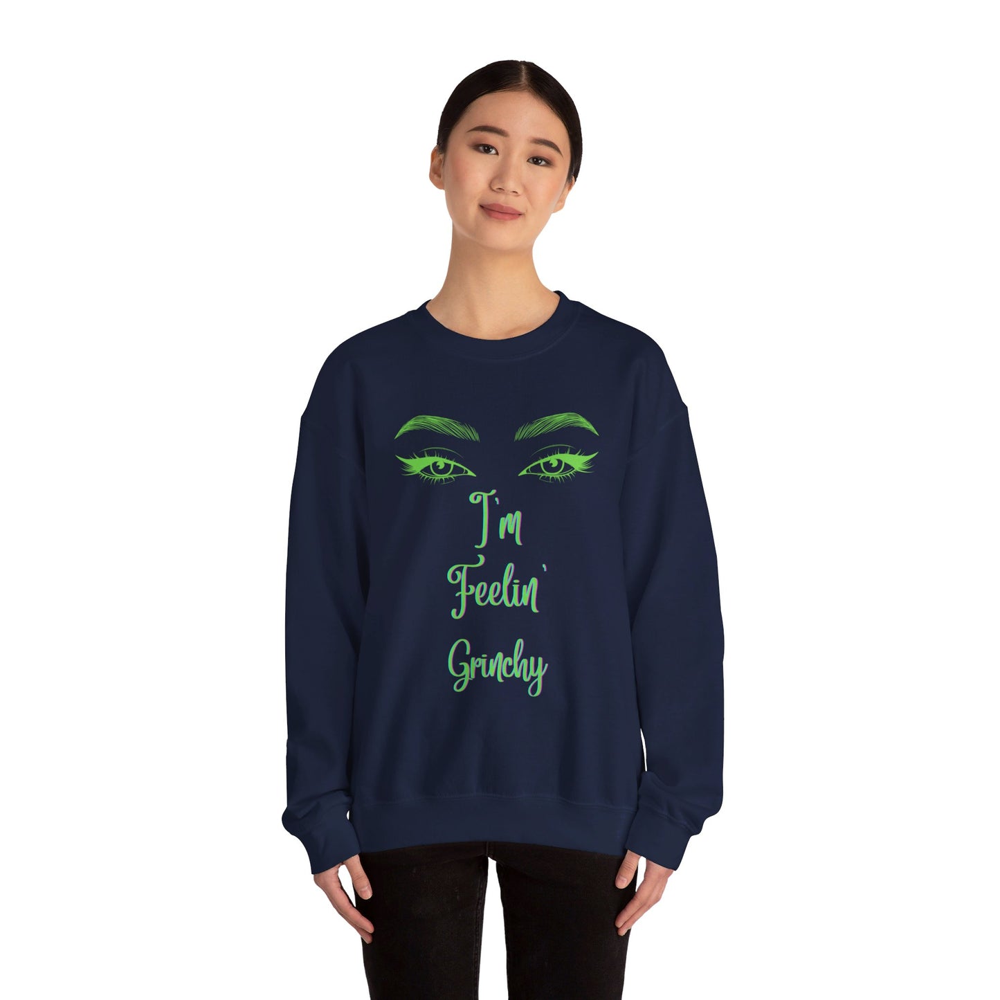 Feelin Grinchy Unisex Heavy Blend™ Crewneck Sweatshirt