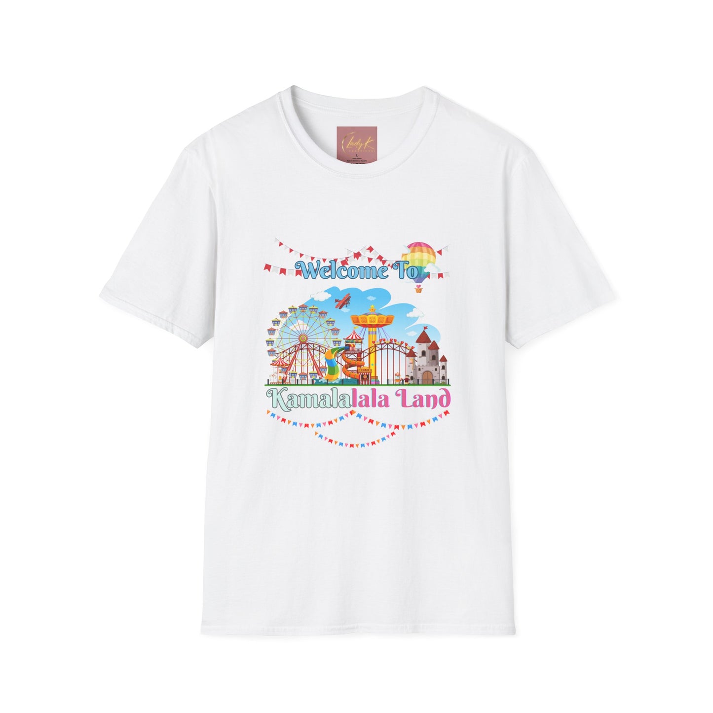 Kamala lalaland Unisex Soft-style T-shirt, Presidential Candidate Unisex Softstyle T-Shirt, Election 2024, Election Season, USA Politics, Equality Shirt