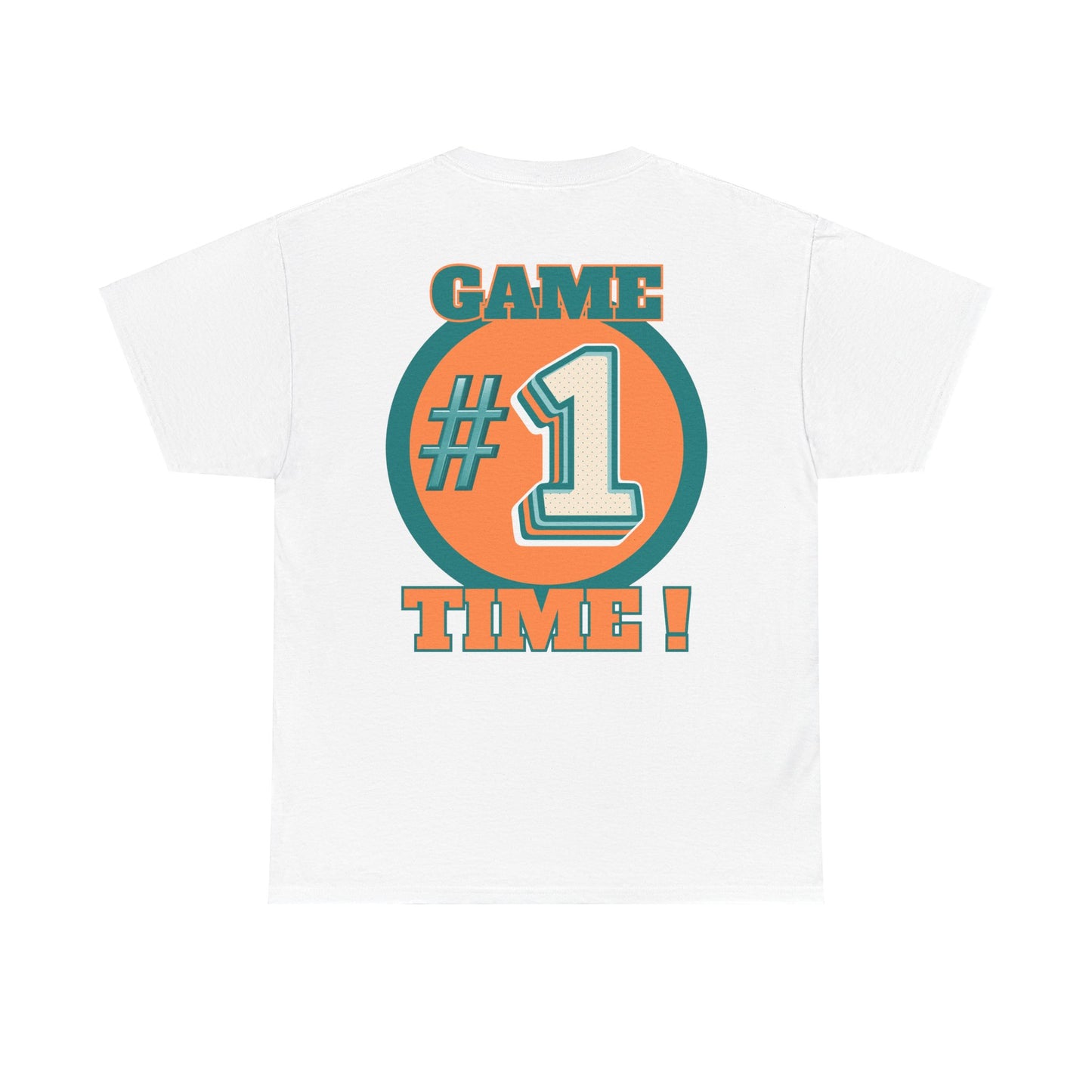 Miami Dolphins NFL Inspired Game Time Unisex Heavy Cotton Tee, Fantasy Football, Superbowl
