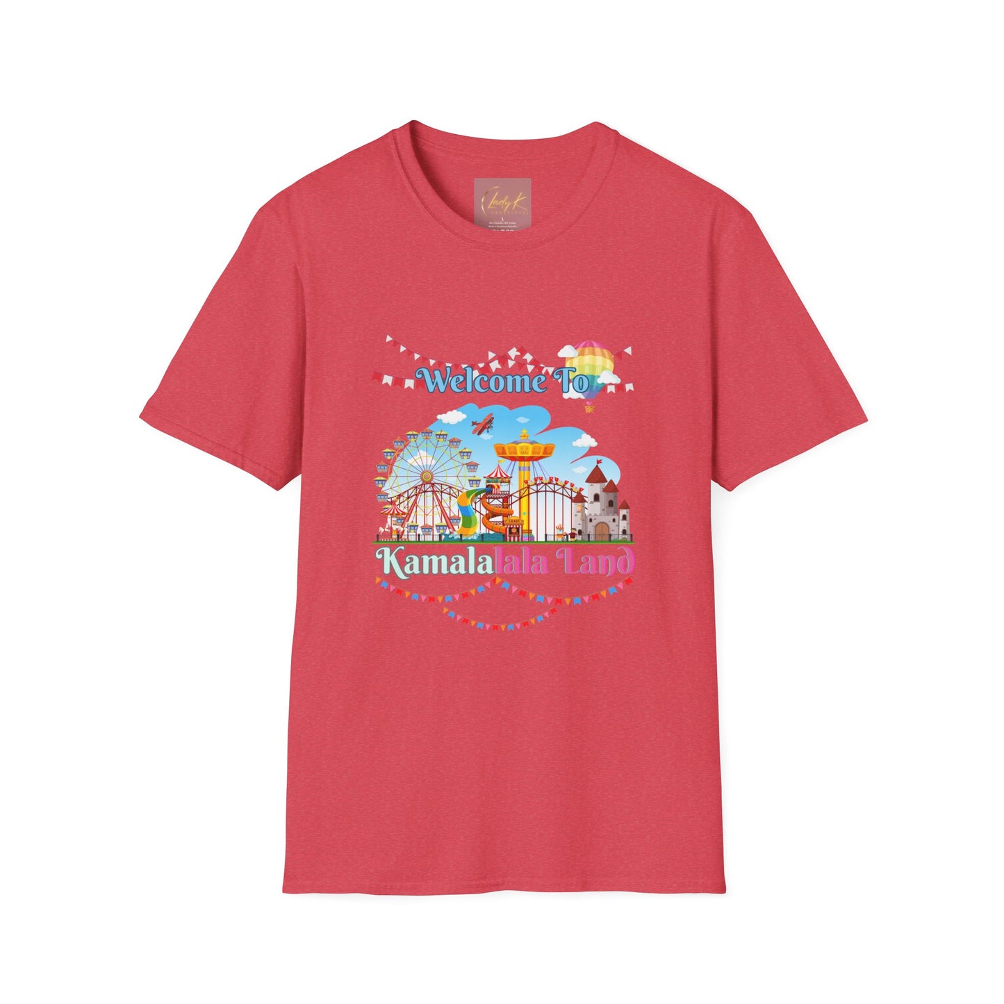 Kamala lalaland Unisex Soft-style T-shirt, Presidential Candidate Unisex Softstyle T-Shirt, Election 2024, Election Season, USA Politics, Equality Shirt