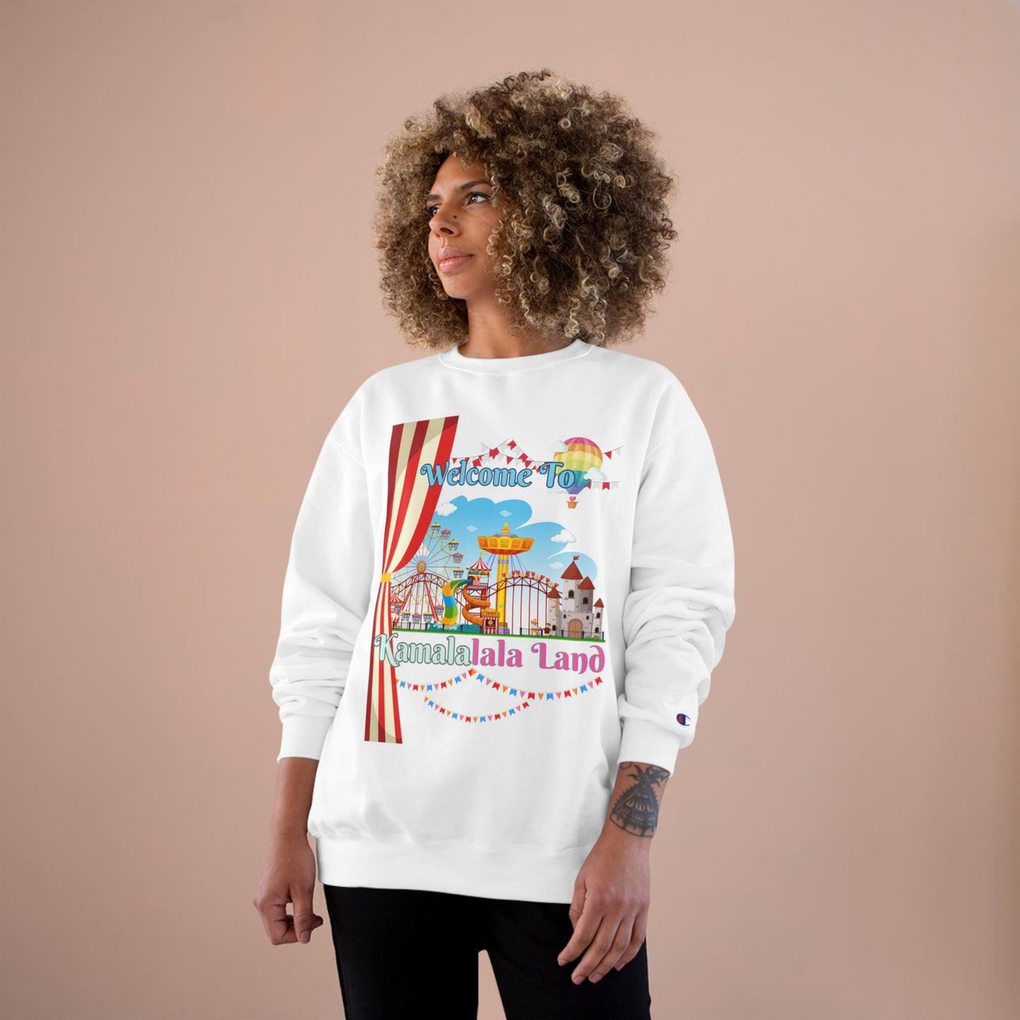 KamalaLaLa Land Champion Sweatshirt - Funny Political Election Gift for Him or Her