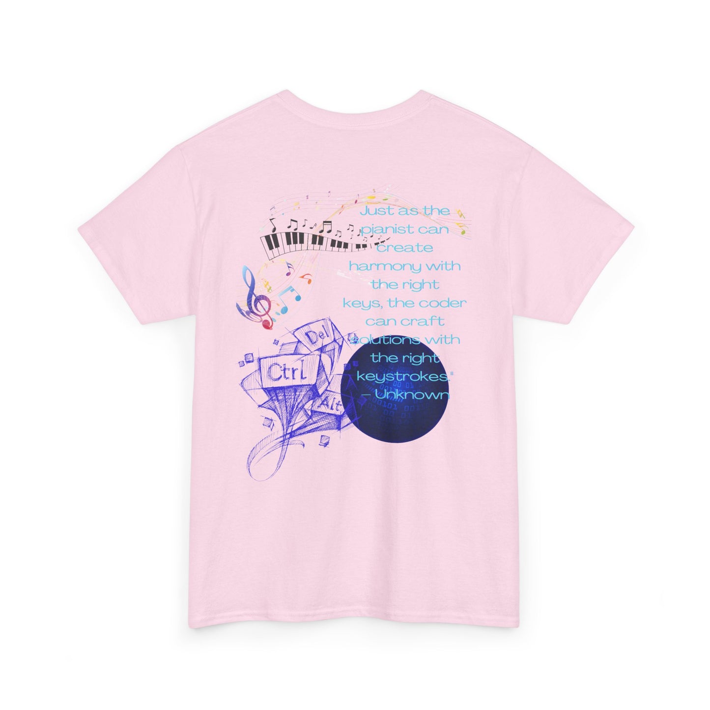 The Right Keys Unisex Tee, Pianist and Coder Gift, Music and Tech Lover Shirt, Programmer and Musician Top, Keyboardist