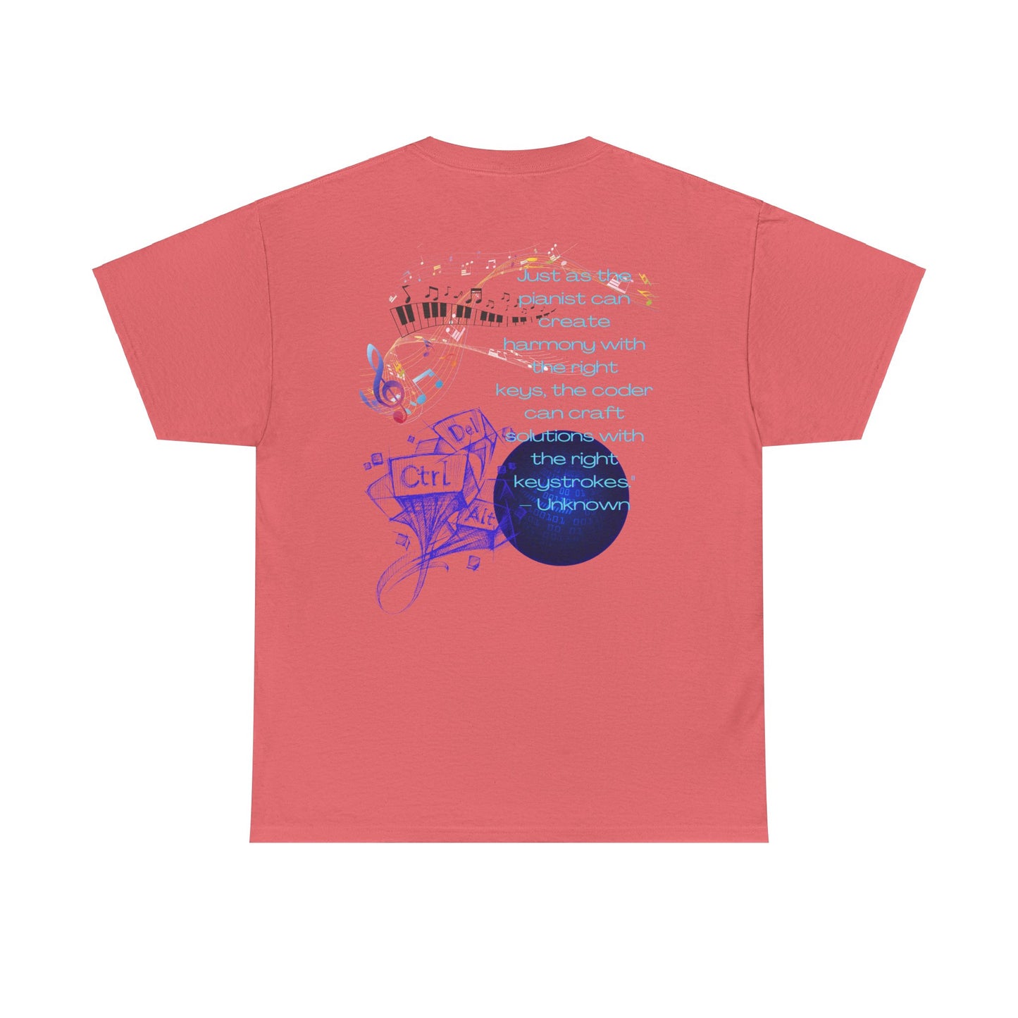 The Right Keys Unisex Tee, Pianist and Coder Gift, Music and Tech Lover Shirt, Programmer and Musician Top, Keyboardist