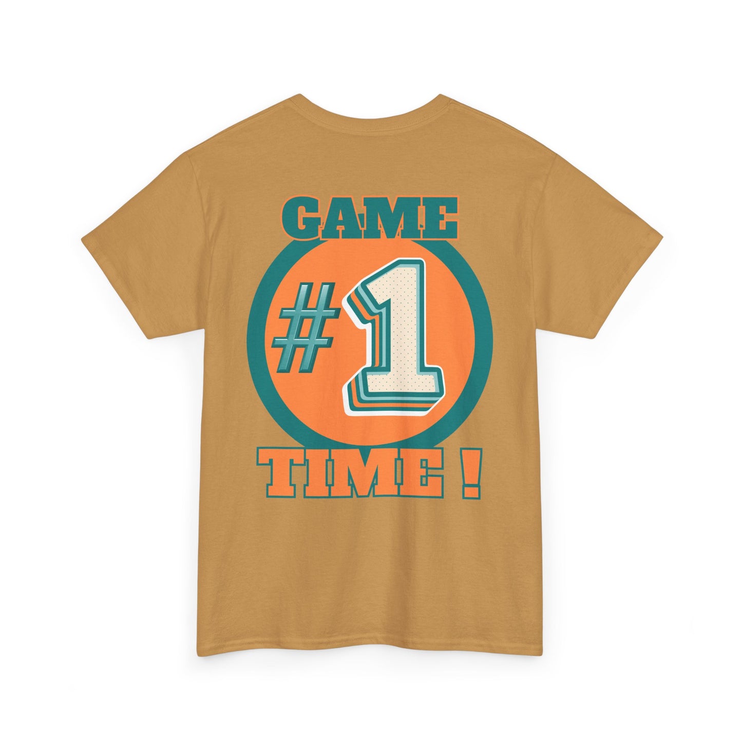 Miami Dolphins NFL Inspired Game Time Unisex Heavy Cotton Tee, Fantasy Football, Superbowl