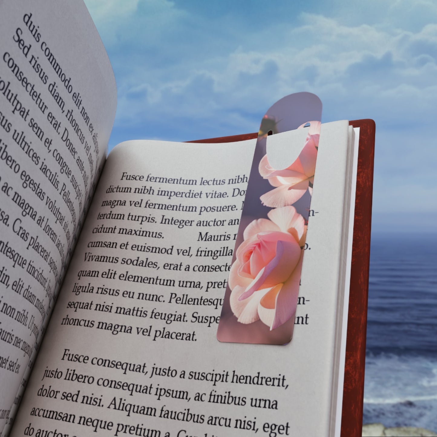 Pink Rose Bookmark