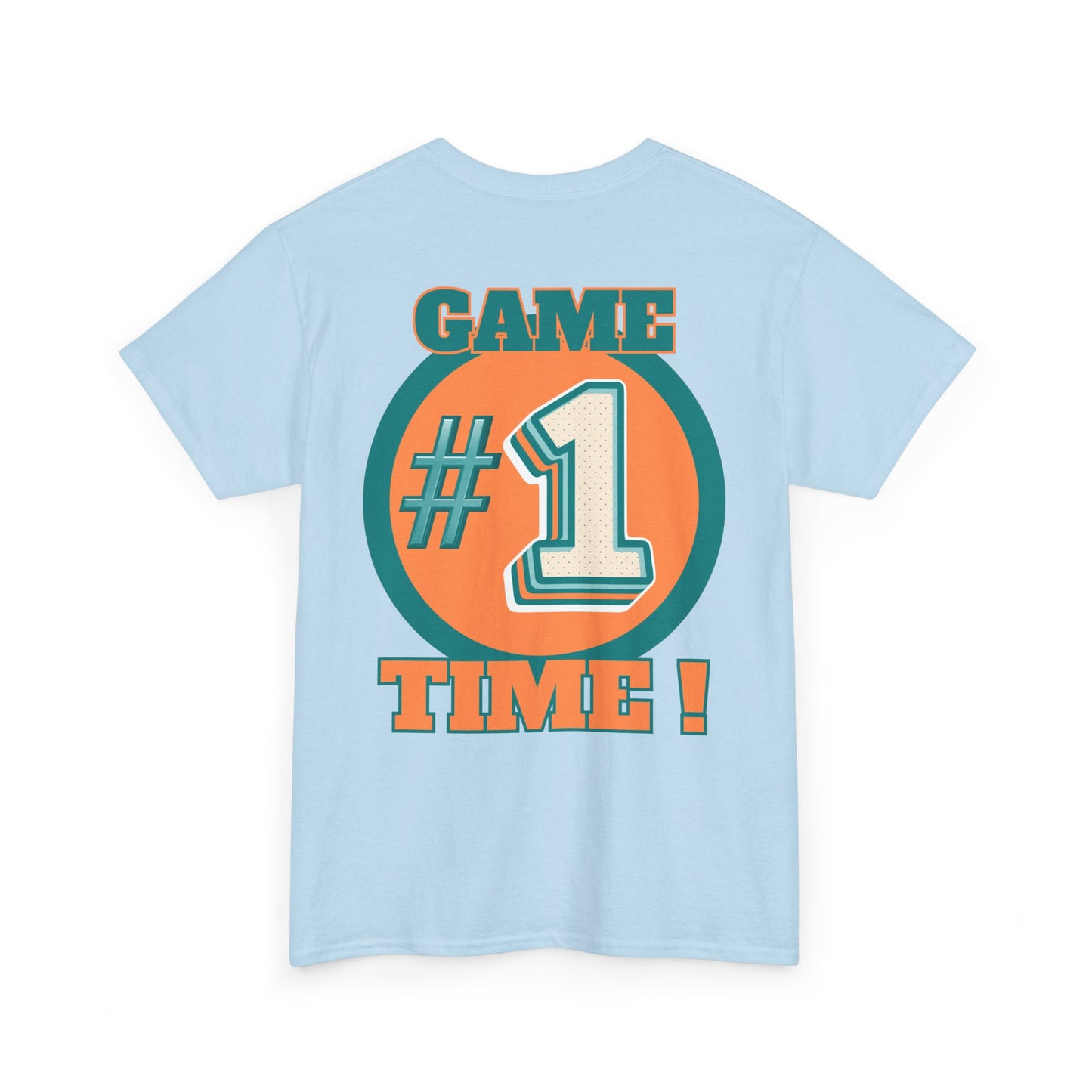 Miami Dolphins NFL Inspired Game Time Unisex Heavy Cotton Tee, Fantasy Football, Superbowl