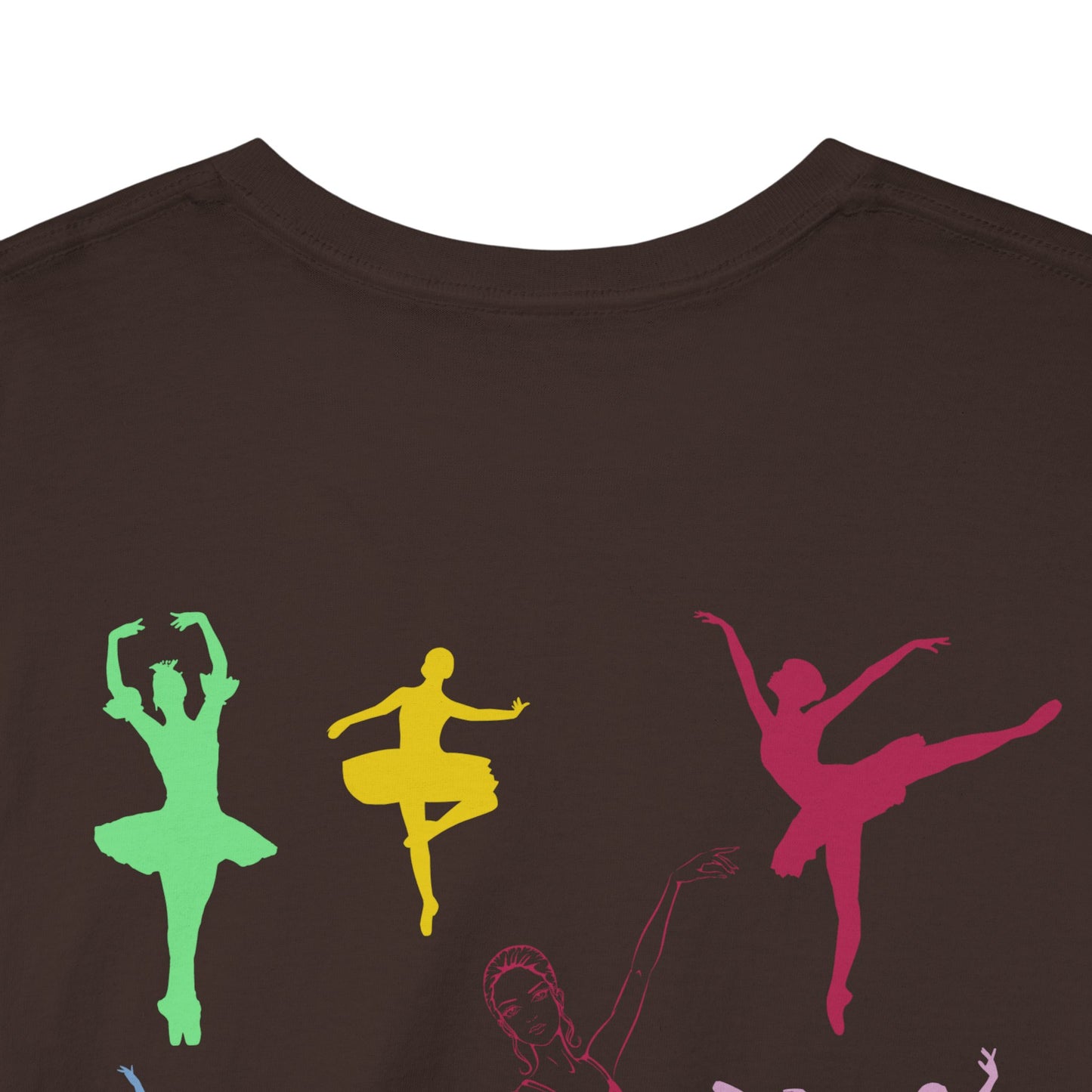 Dance First Think Later Unisex Ballet Heavy Cotton Tee, Ballet T-shirt, Dance Apparel, Ballet Lover Gift, Dance Studio Clothing