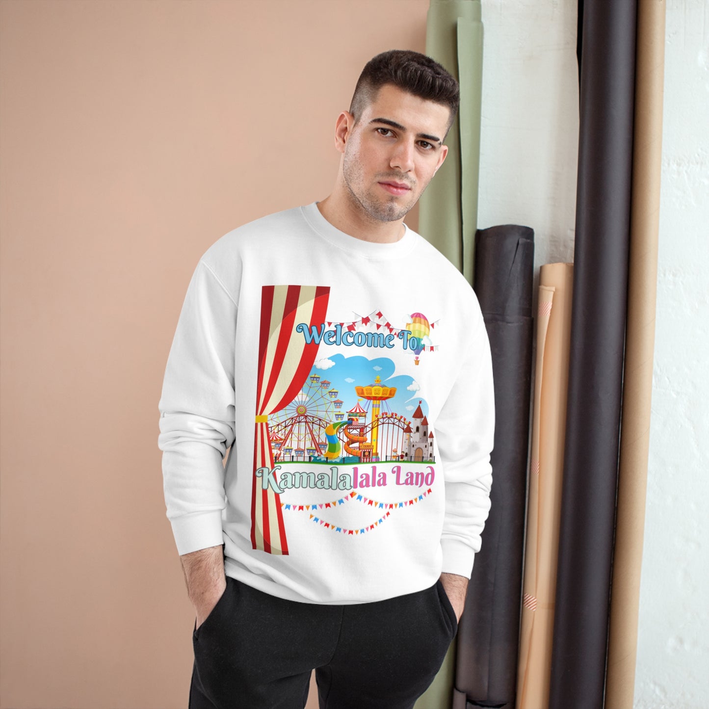 KamalaLaLa Land Champion Sweatshirt - Funny Political Election Gift for Him or Her