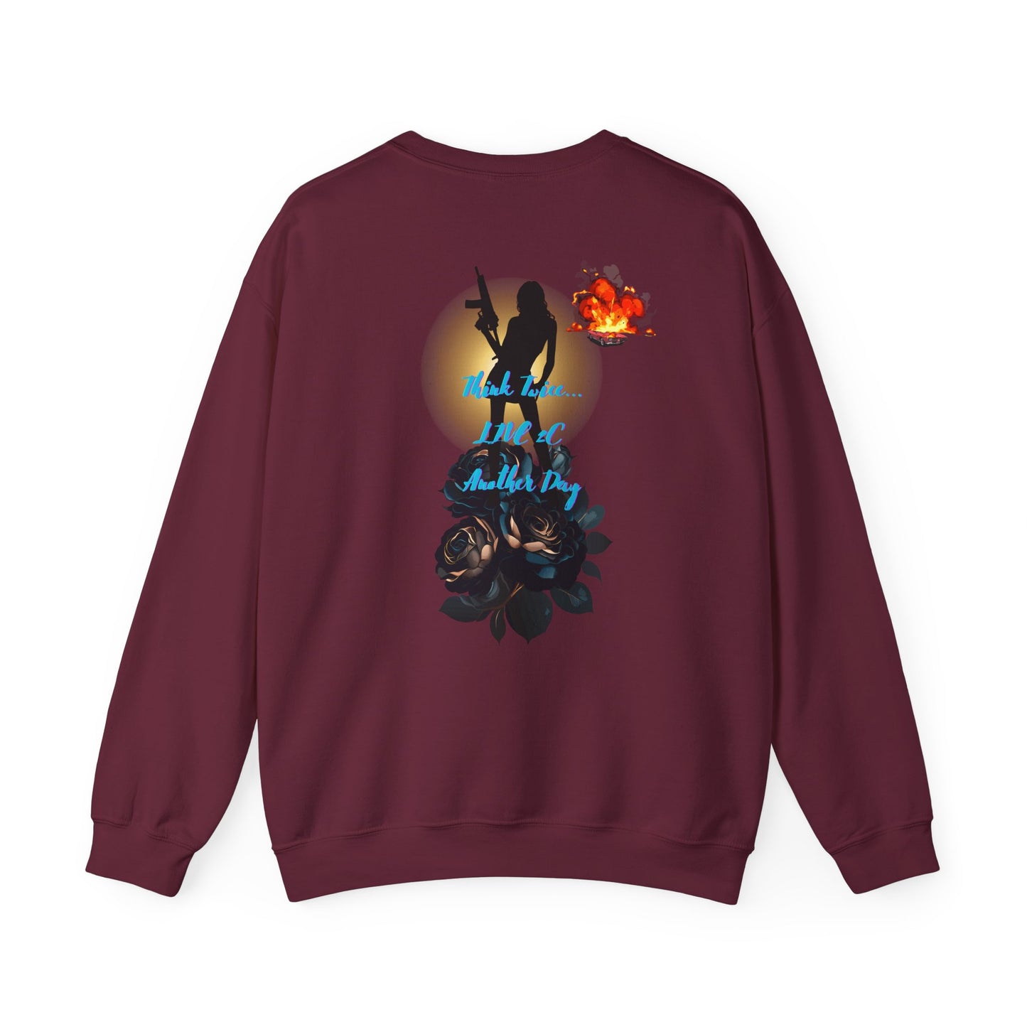 Pistol Whipped 2 Unisex Heavy Blend Crewneck Sweatshirt, Trendy Streetwear Fashion, Street Style, Graphic Sweatshirt, Streetwear Fashion