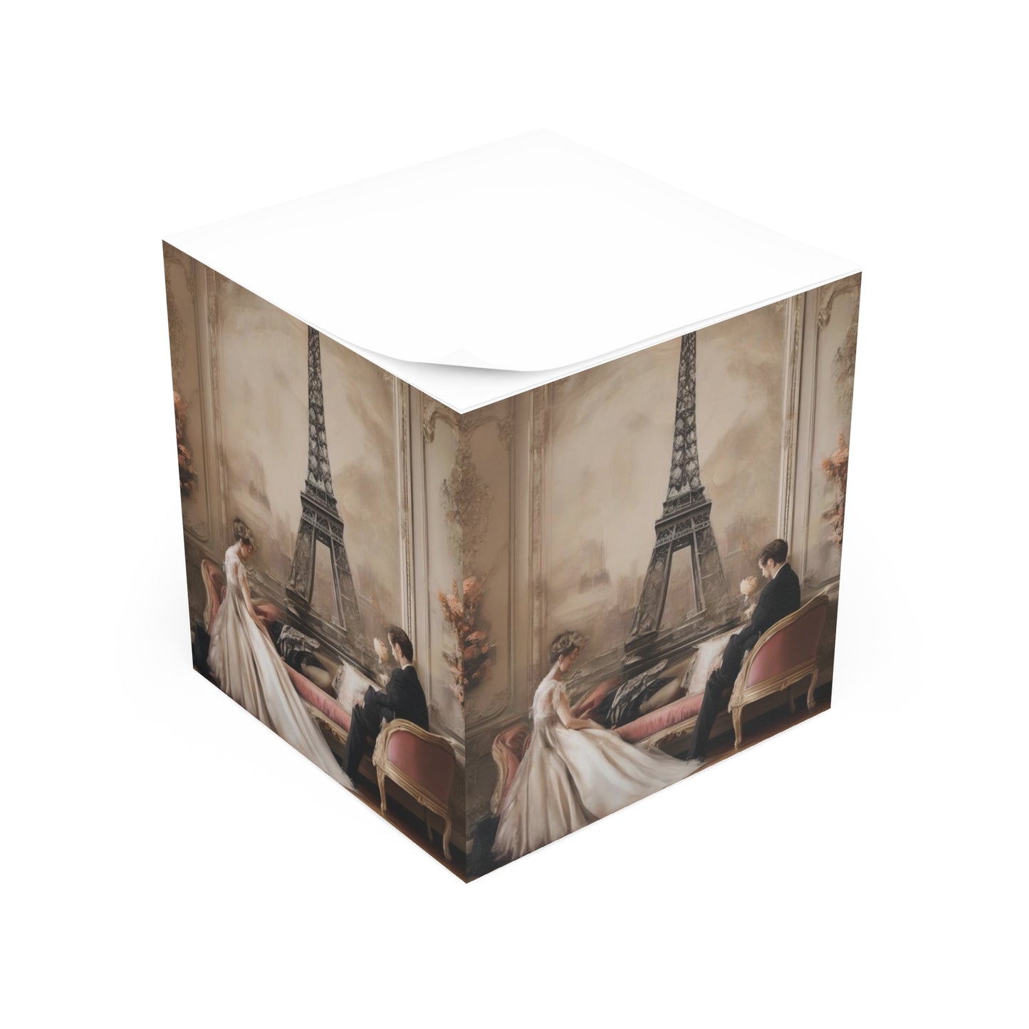 Wedding or Paris Note Cube