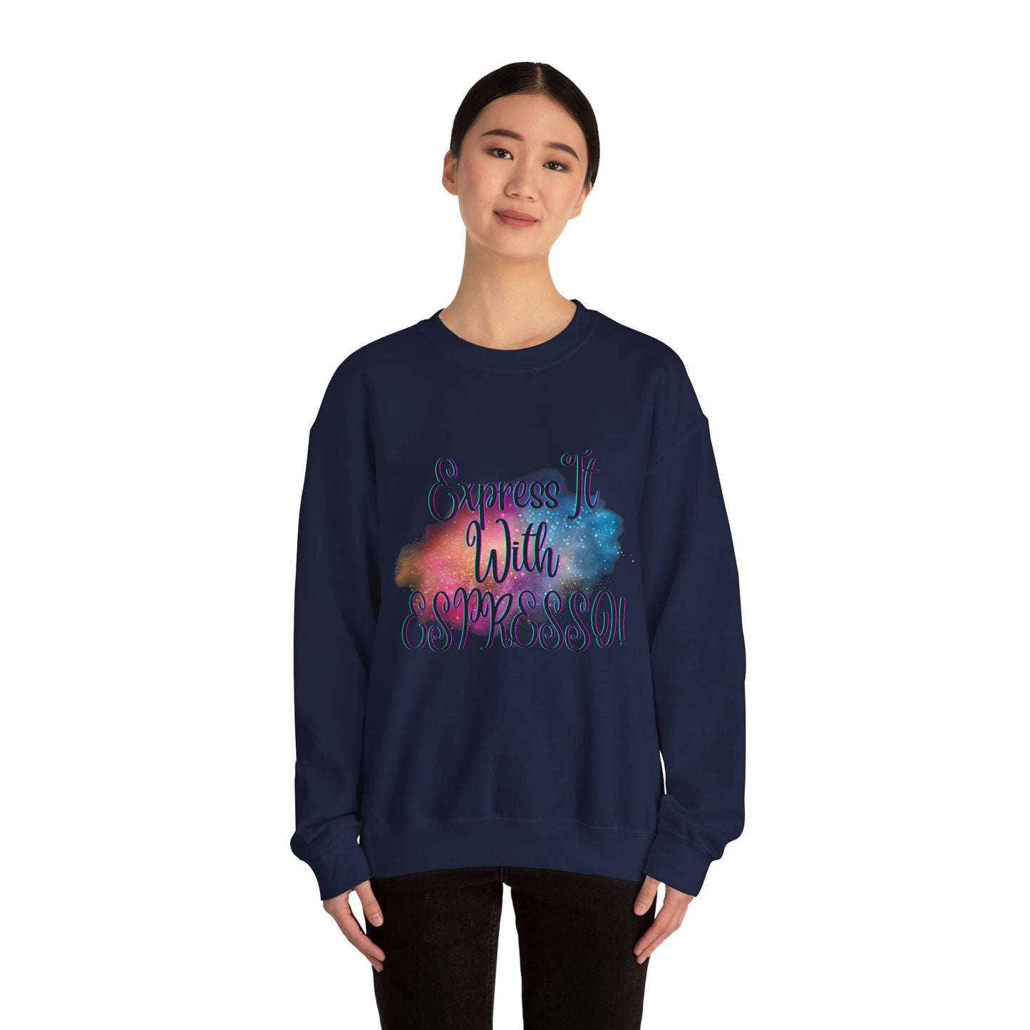 Express It Espresso Unisex Heavy Blend™ Crewneck Sweatshirt