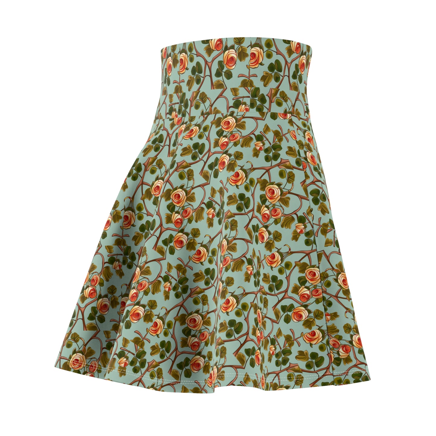 Floral Women's Skater Skirt AOP, Versatile Fit, Cozy and Soft, Casual Look