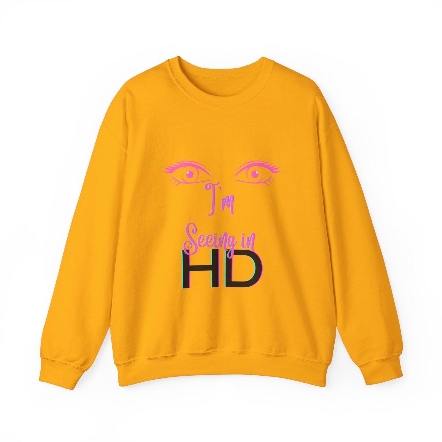 Seeing in HD Espresso Unisex Heavy Blend™ Crewneck Sweatshirt