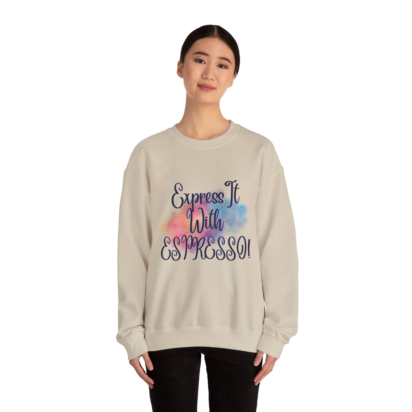Express It Espresso Unisex Heavy Blend™ Crewneck Sweatshirt