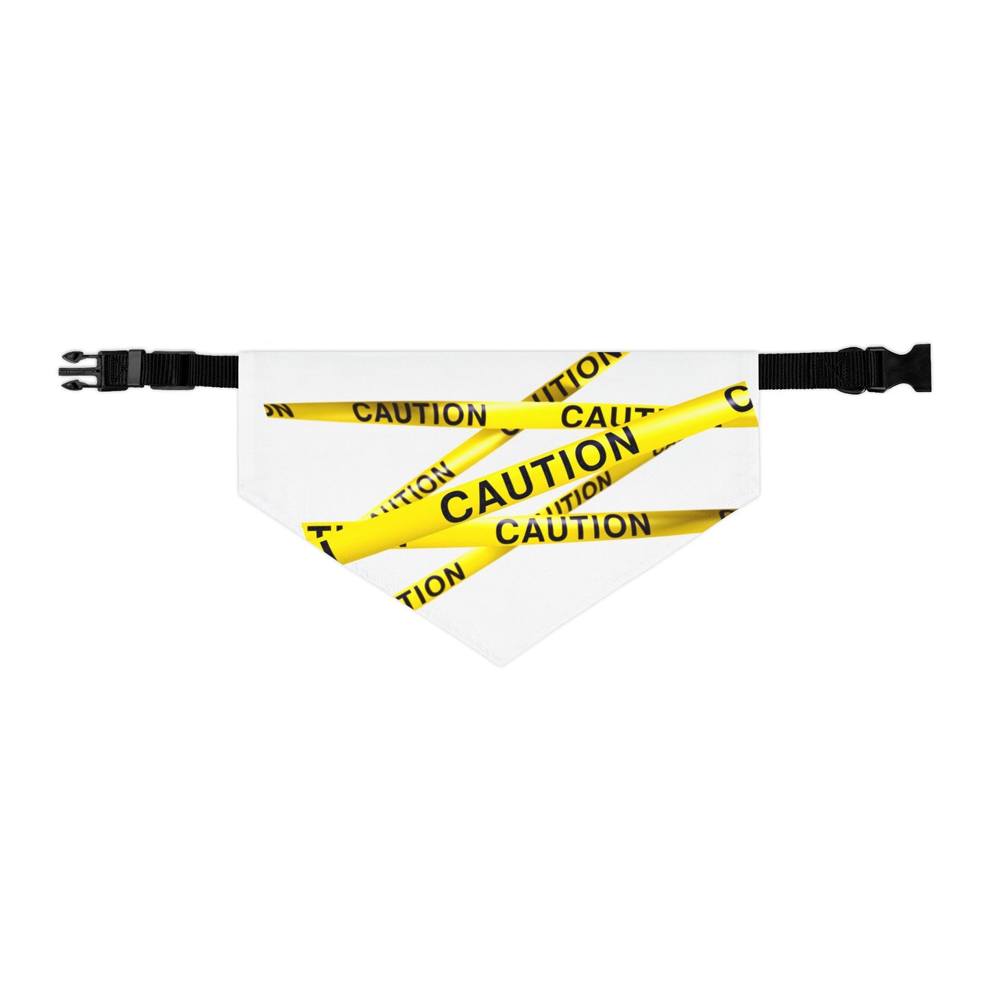 Caution Pet Bandana Collar, Safety Dog Bandana, Reflective Pet Collar, Safety Dog Bandana, Dog Safety Accessory, Pet Visibility Gear