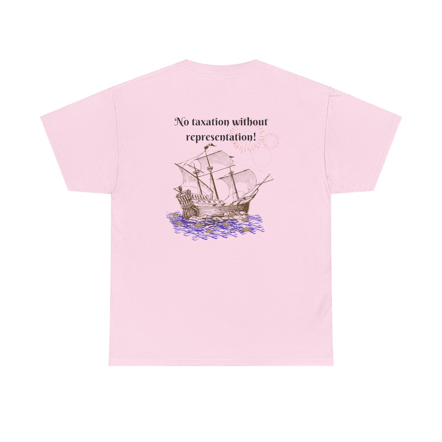 Coffee vs Tea and Liberty Unisex Shirt, Patriotic Celebration Apparel, Family Heavy Cotton Tee