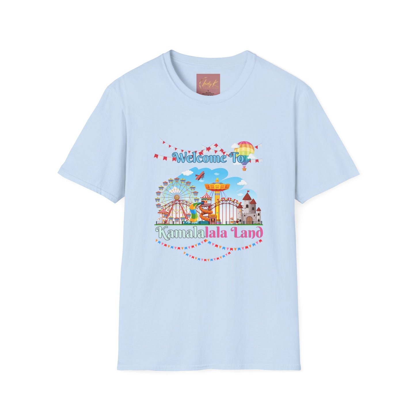 Kamala lalaland Unisex Soft-style T-shirt, Presidential Candidate Unisex Softstyle T-Shirt, Election 2024, Election Season, USA Politics, Equality Shirt