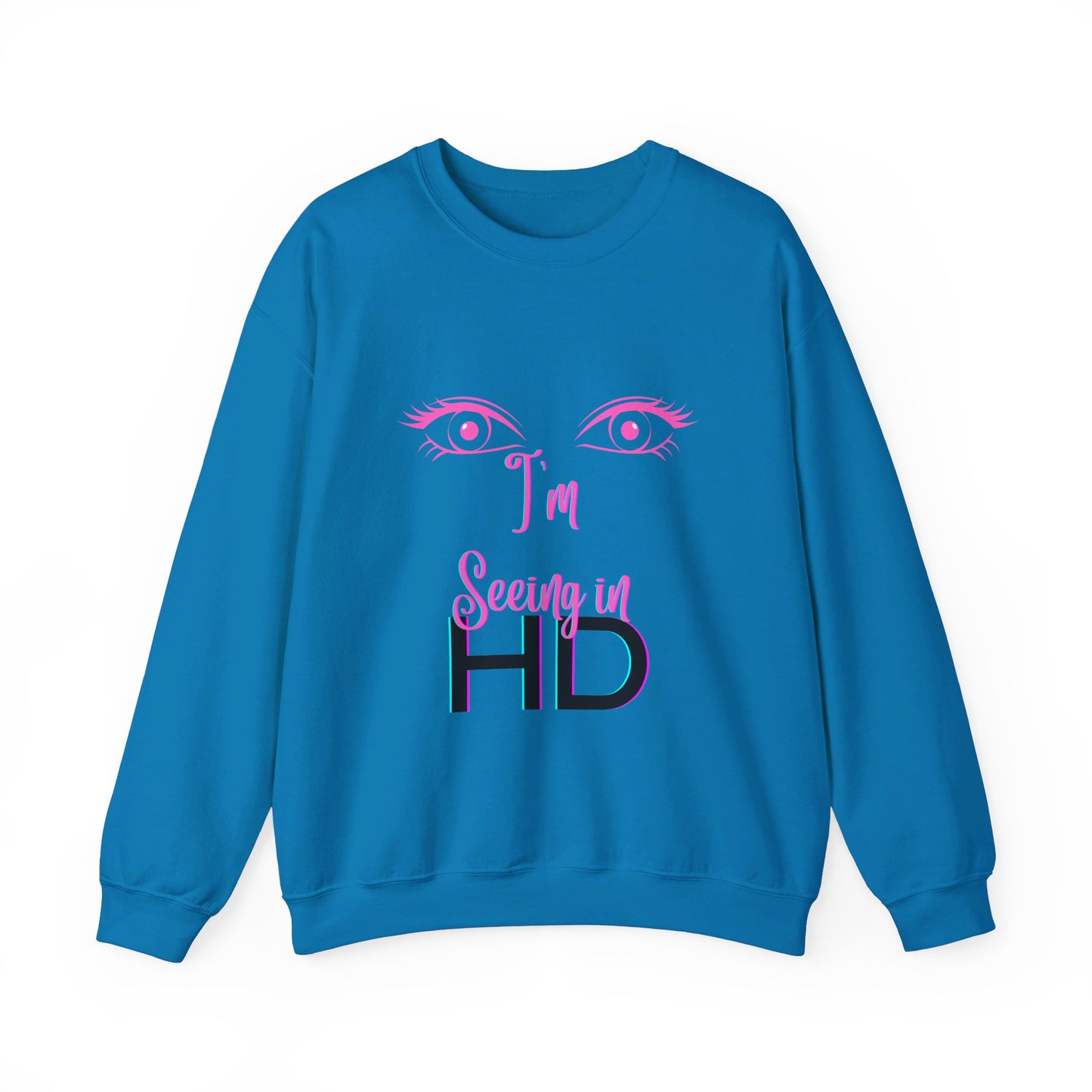 Seeing in HD Espresso Unisex Heavy Blend™ Crewneck Sweatshirt