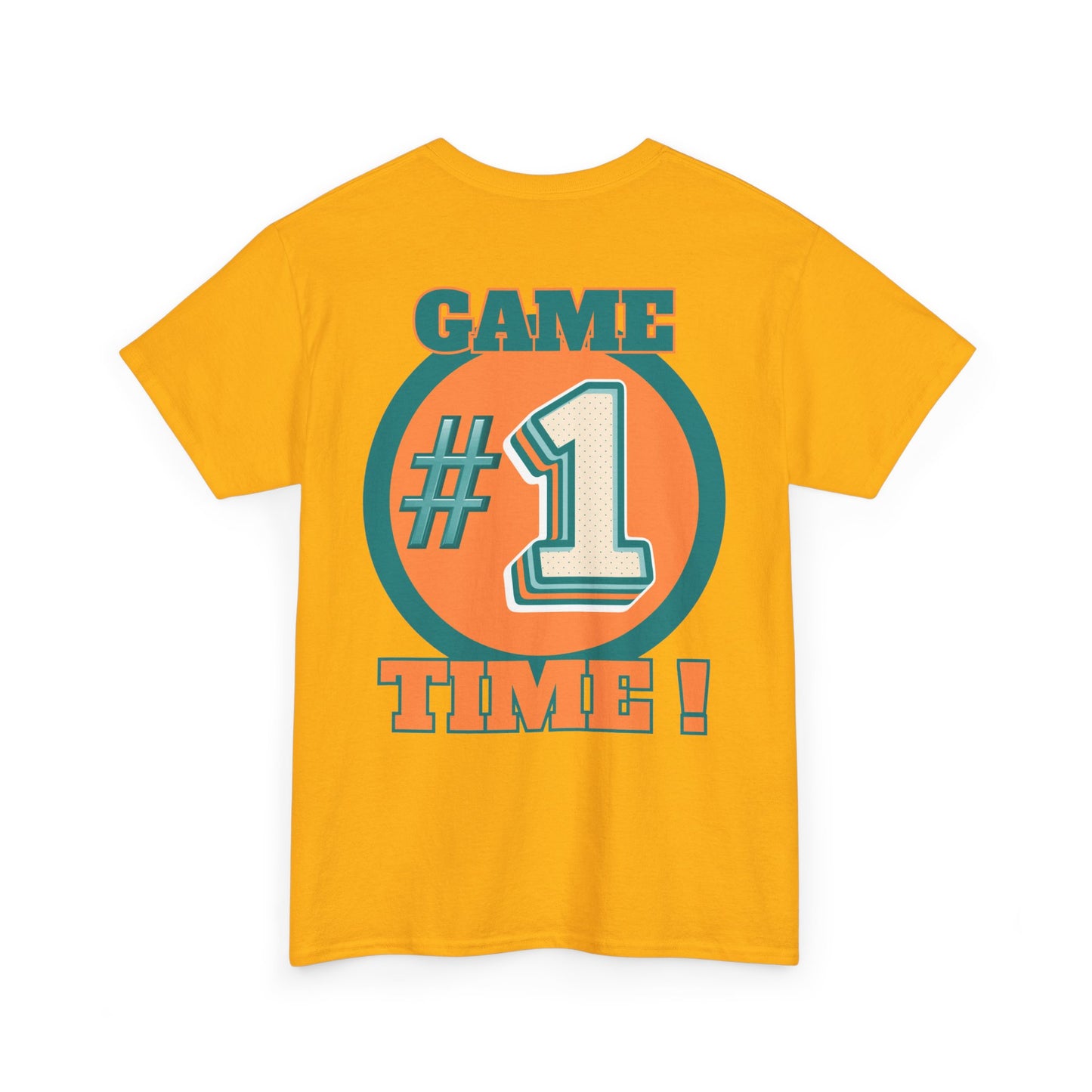 Miami Dolphins NFL Inspired Game Time Unisex Heavy Cotton Tee, Fantasy Football, Superbowl