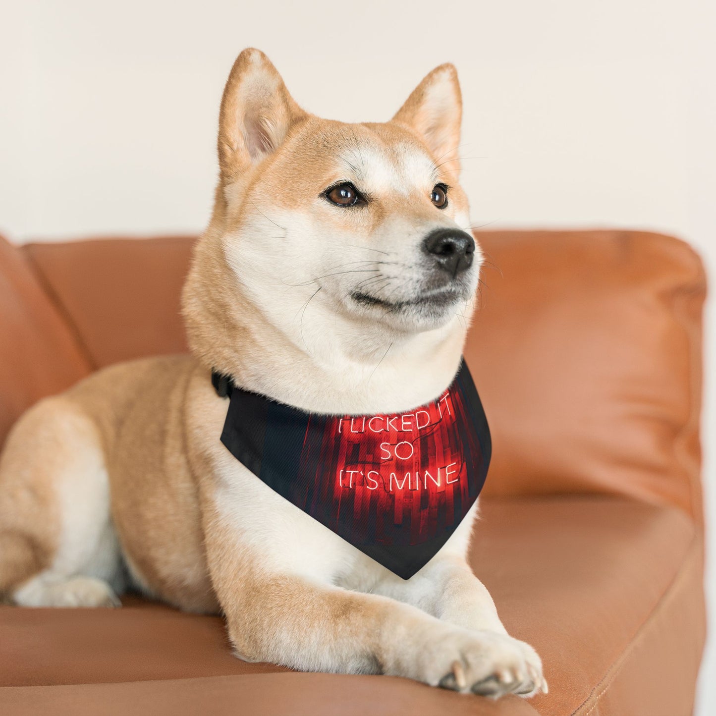 Lick Claim Pet Bandana Collar