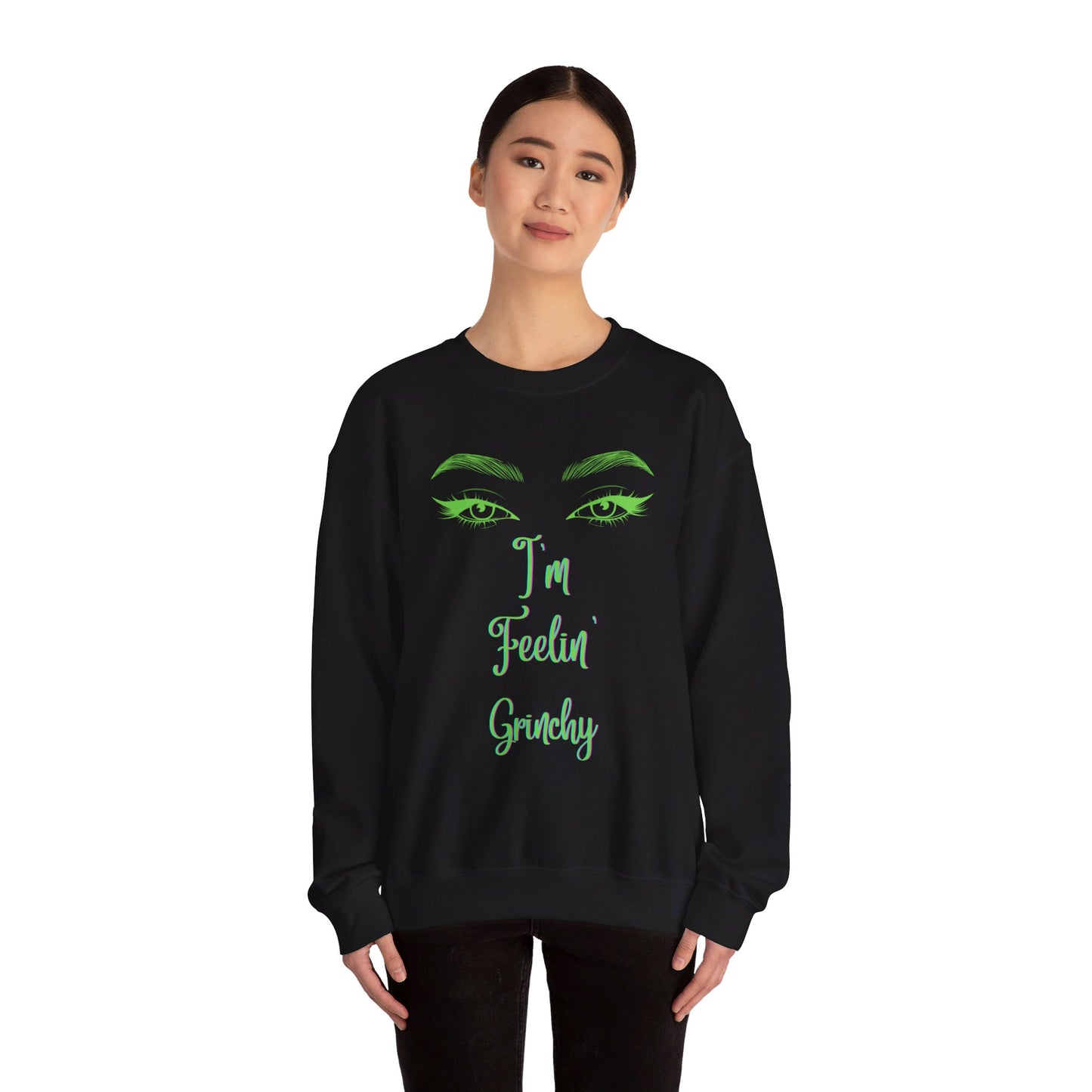 Feelin Grinchy Unisex Heavy Blend™ Crewneck Sweatshirt
