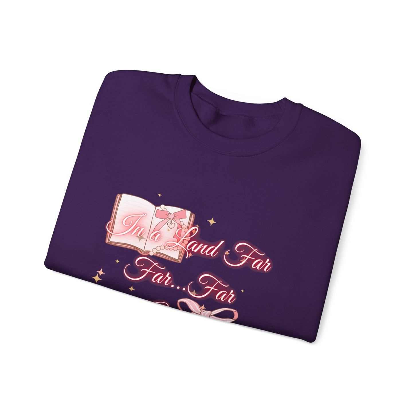 Far Away Fairytales Unisex Heavy Blend™ Crewneck Sweatshirt, Cozy Winter Wear, Fairytales Clothing, Storybook Fashion, Gift For Book Lovers