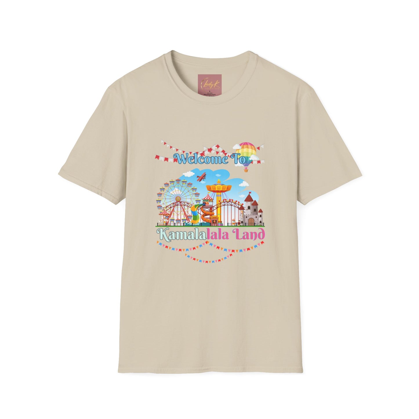 Kamala lalaland Unisex Soft-style T-shirt, Presidential Candidate Unisex Softstyle T-Shirt, Election 2024, Election Season, USA Politics, Equality Shirt
