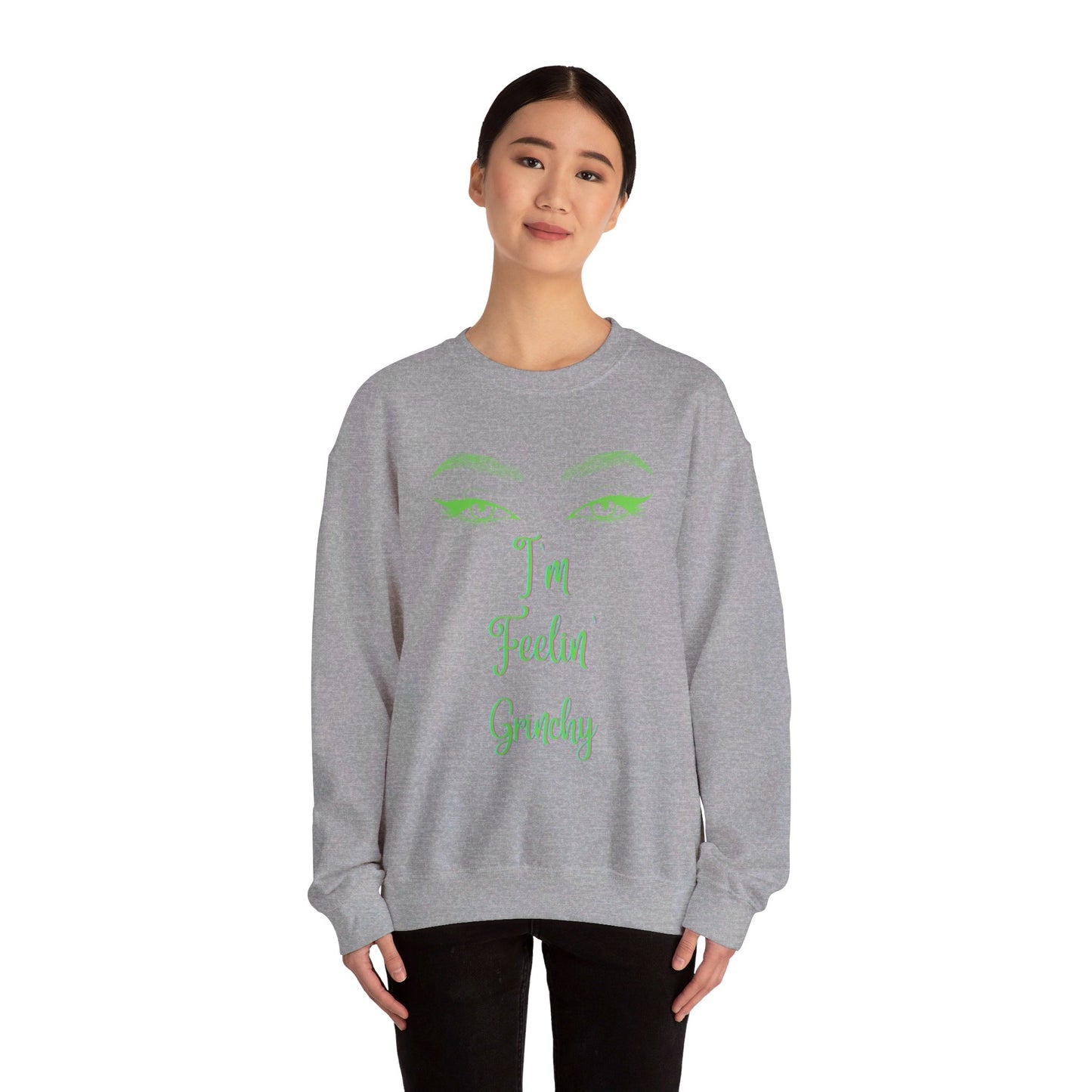 Feelin Grinchy Unisex Heavy Blend™ Crewneck Sweatshirt