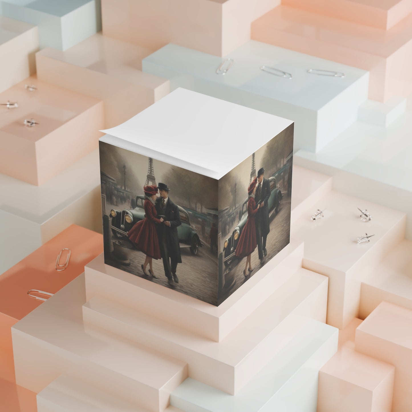 Paris Note Cube