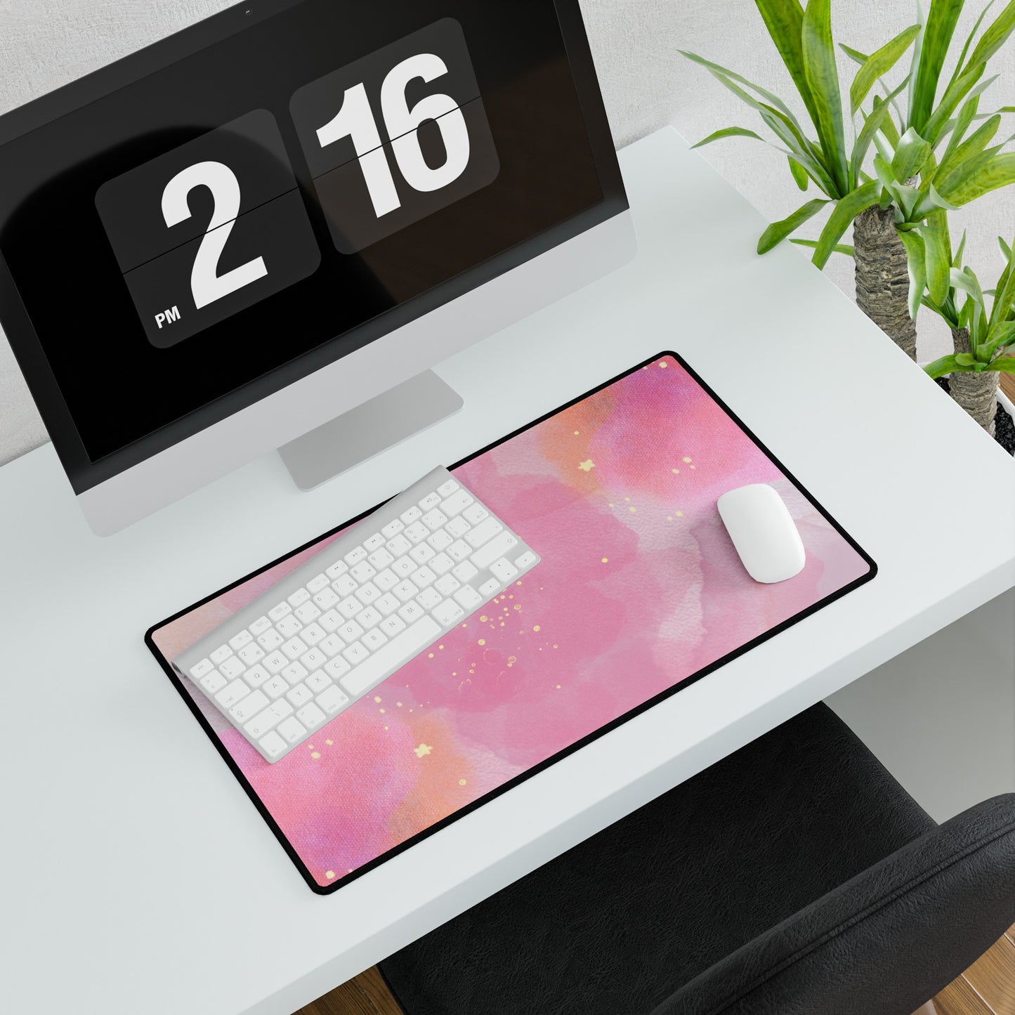Watermark in Pink Desk Mat | Large Sizes | Office Decor | Desk Accessories