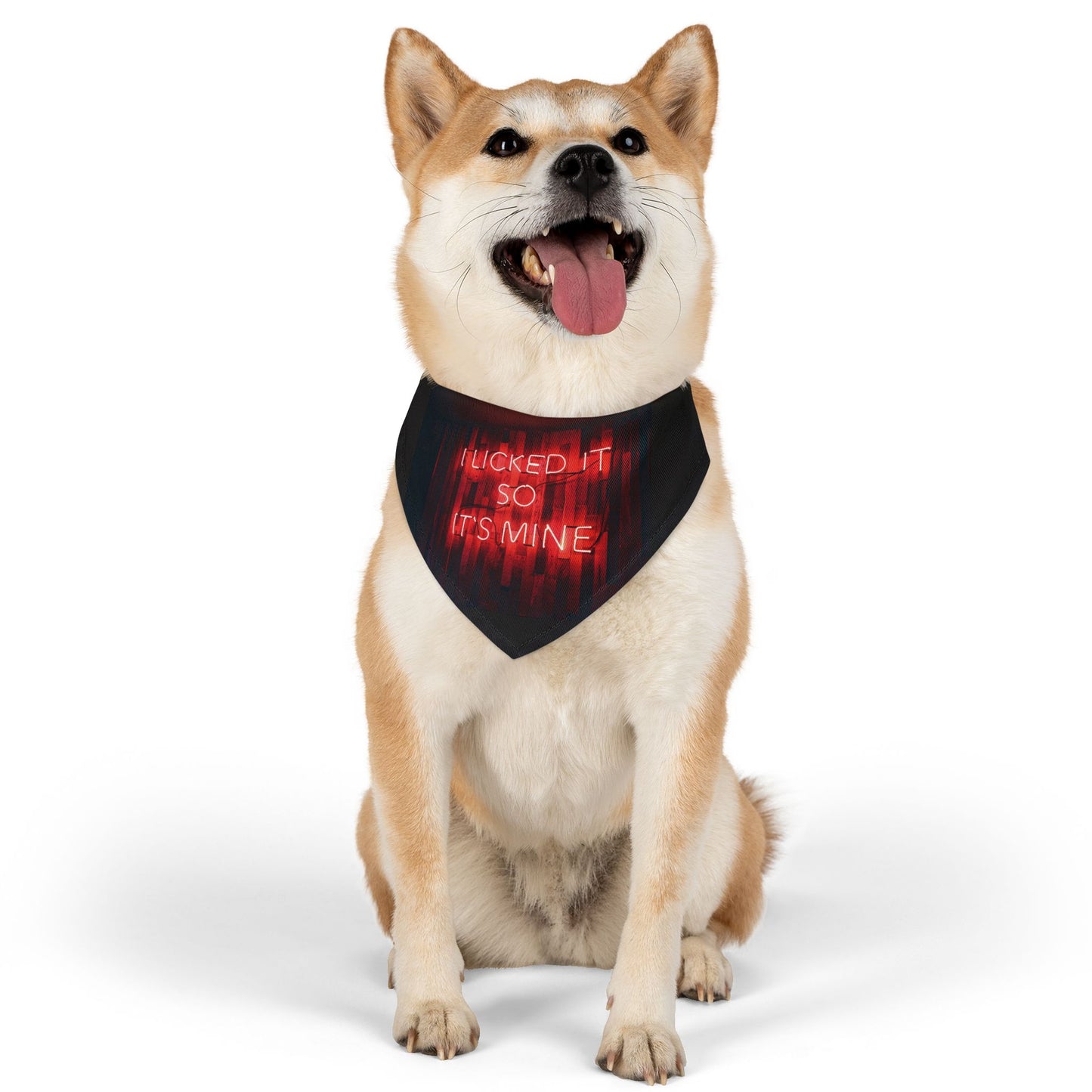 Lick Claim Pet Bandana Collar