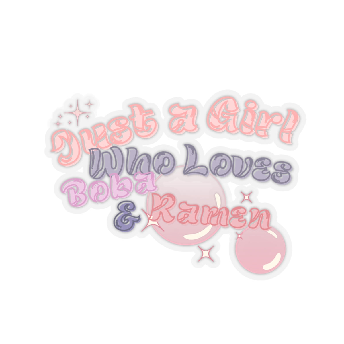 Boba Ramen Girl Stickers