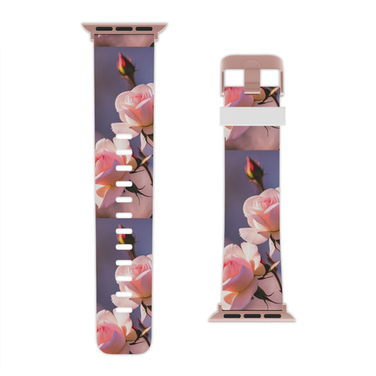 Pink Roses Apple Watch Arm Band