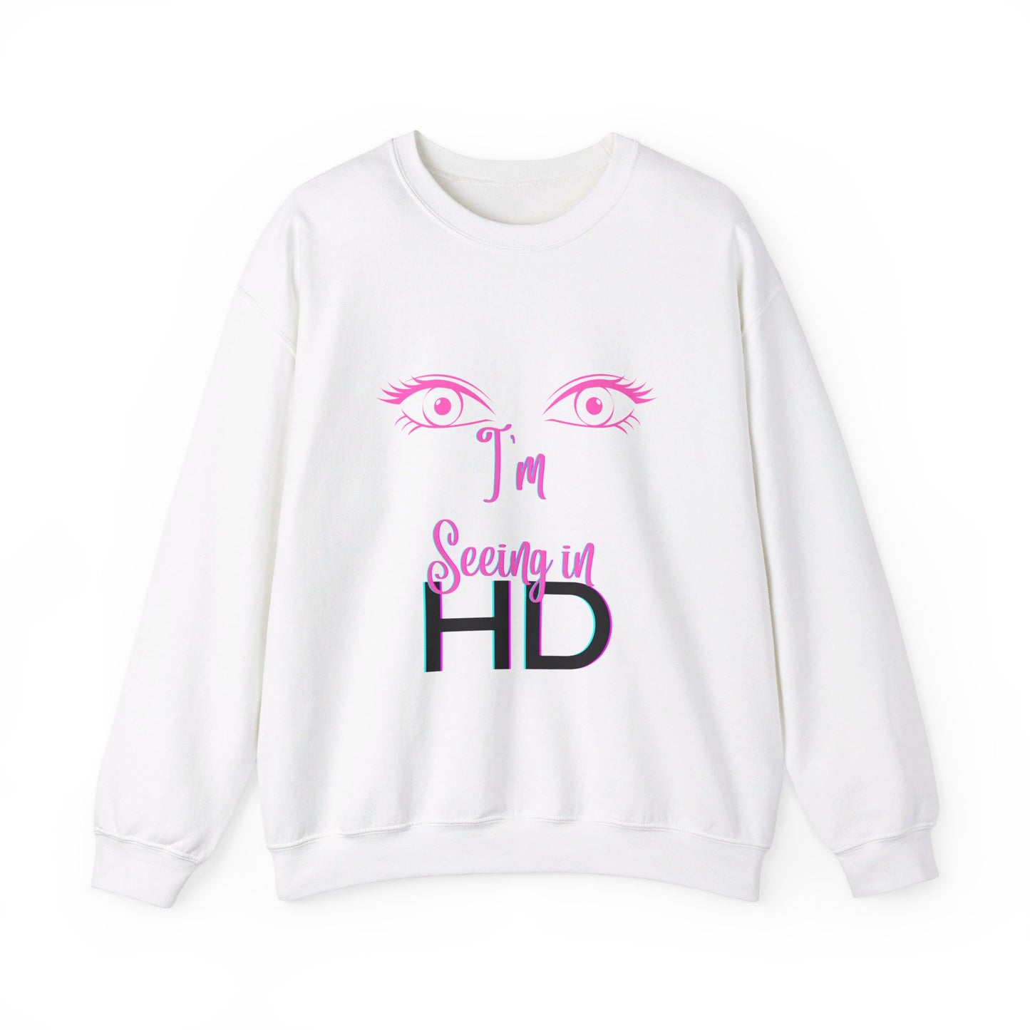 Seeing in HD Espresso Unisex Heavy Blend™ Crewneck Sweatshirt
