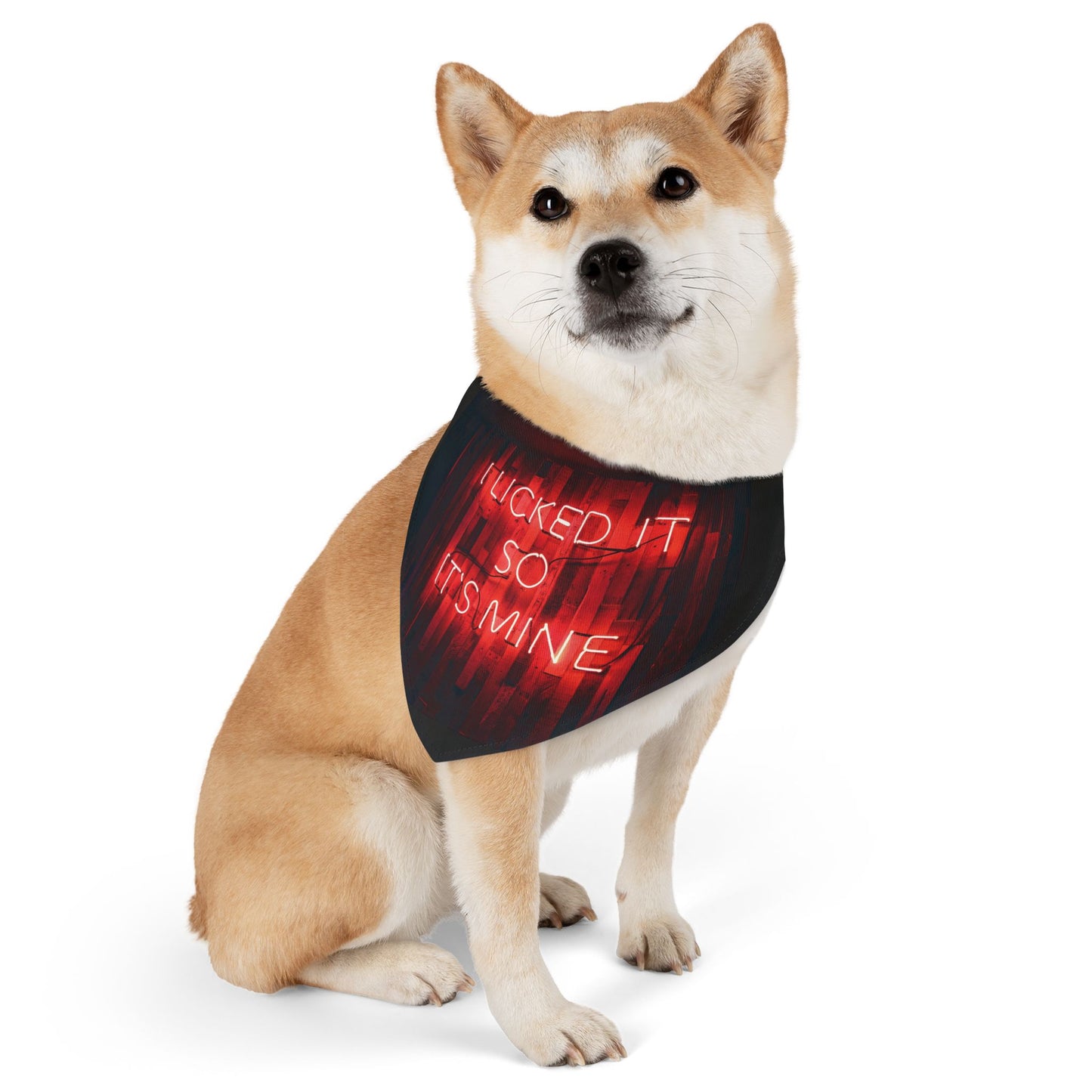Lick Claim Pet Bandana Collar