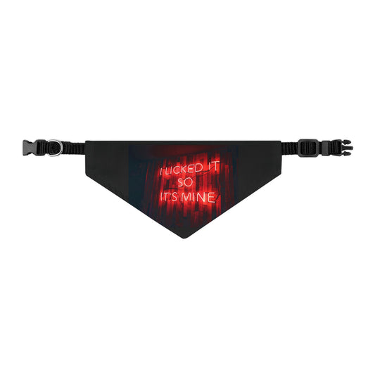 Lick Claim Pet Bandana Collar