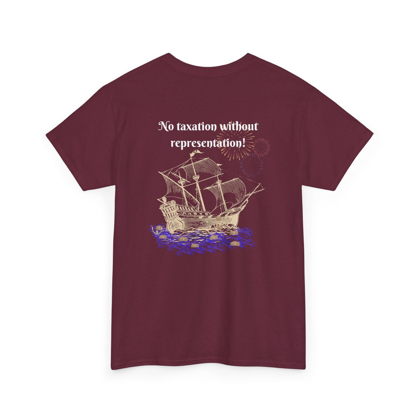 Coffee vs Tea and Liberty Unisex Shirt, Patriotic Celebration Apparel, Family Heavy Cotton Tee