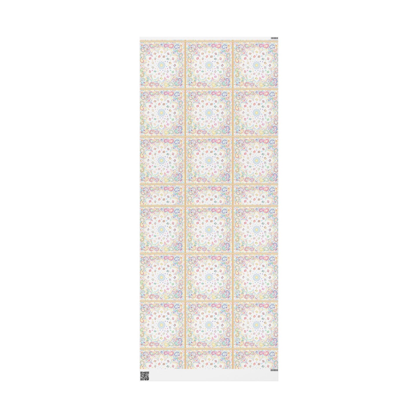 Rainbow Paisley Wrapping Papers Colorful Gift Wrap for Birthdays, Holidays,