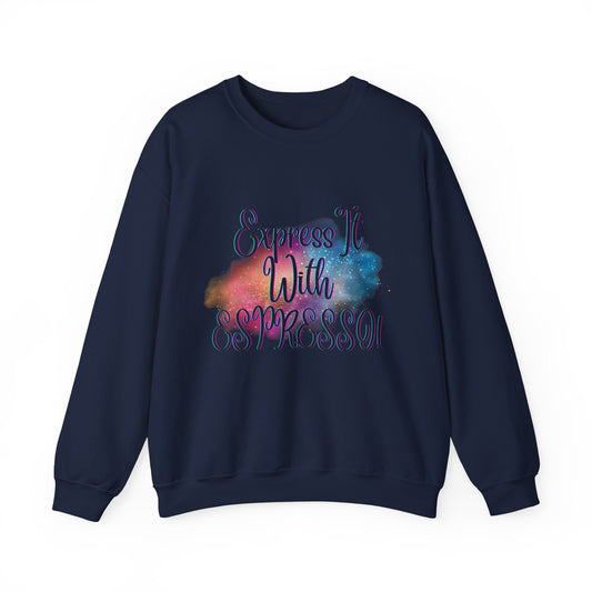 Express It Espresso Unisex Heavy Blend™ Crewneck Sweatshirt