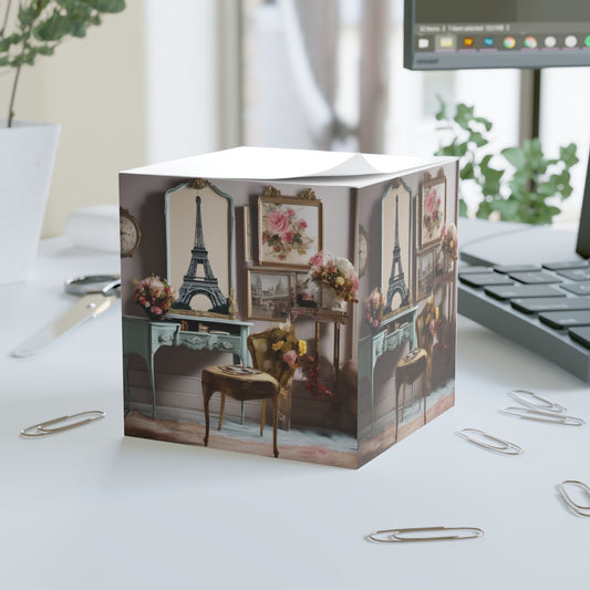Paris Cityscape Inspired - Note Cube