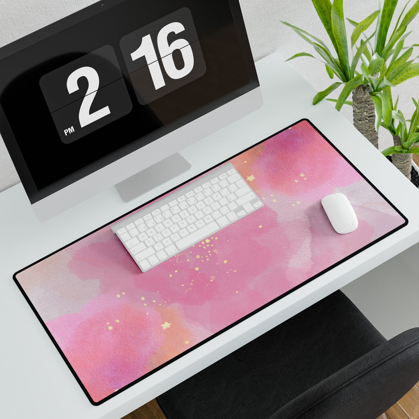Watermark in Pink Desk Mat | Large Sizes | Office Decor | Desk Accessories