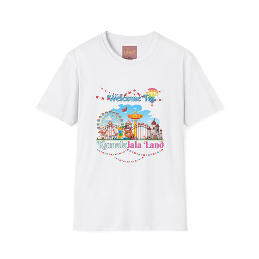 Kamala lalaland Unisex Soft-style T-shirt, Presidential Candidate Unisex Softstyle T-Shirt, Election 2024, Election Season, USA Politics, Equality Shirt