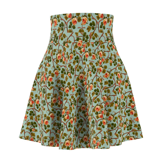 Floral Women's Skater Skirt AOP, Versatile Fit, Cozy and Soft, Casual Look