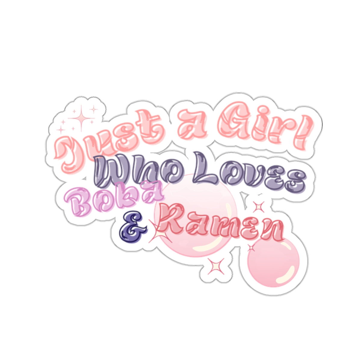 Boba Ramen Girl Stickers