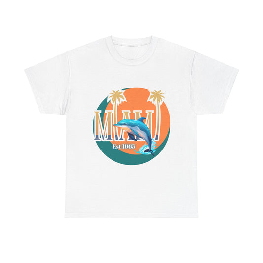 Miami Dolphins NFL Inspired Game Time Unisex Heavy Cotton Tee, Fantasy Football, Superbowl