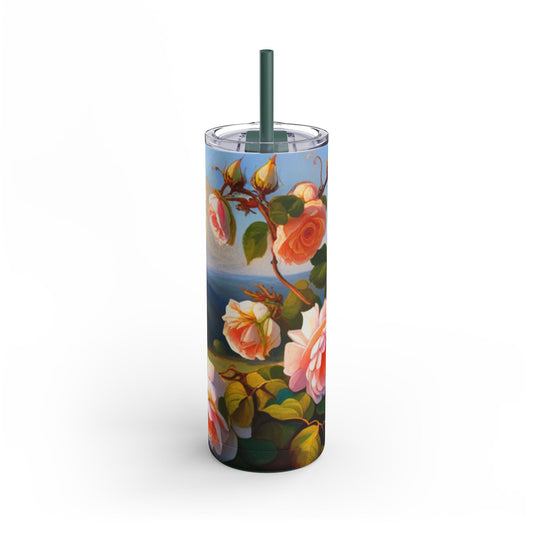 Tumbler - Scenery of Roses Maars Maker Skinny Matte Tumbler, 20oz